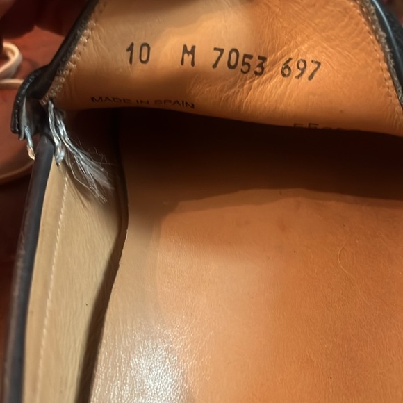 Mezlan "Salinas" 7053 Black Suede Sz 10 Burnished Calfskin Horsebit Loafer - Picture 8 of 12